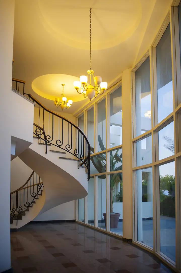 spiral staircase in the interior